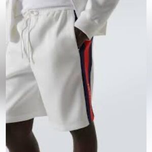 Gucci Neoprene Web Stripe Technical Track Shorts sz M